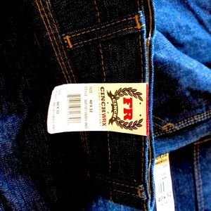 Cinch Wrx HRC-2 Flame Resistant Demin Jeans, Blue Label 40x32.